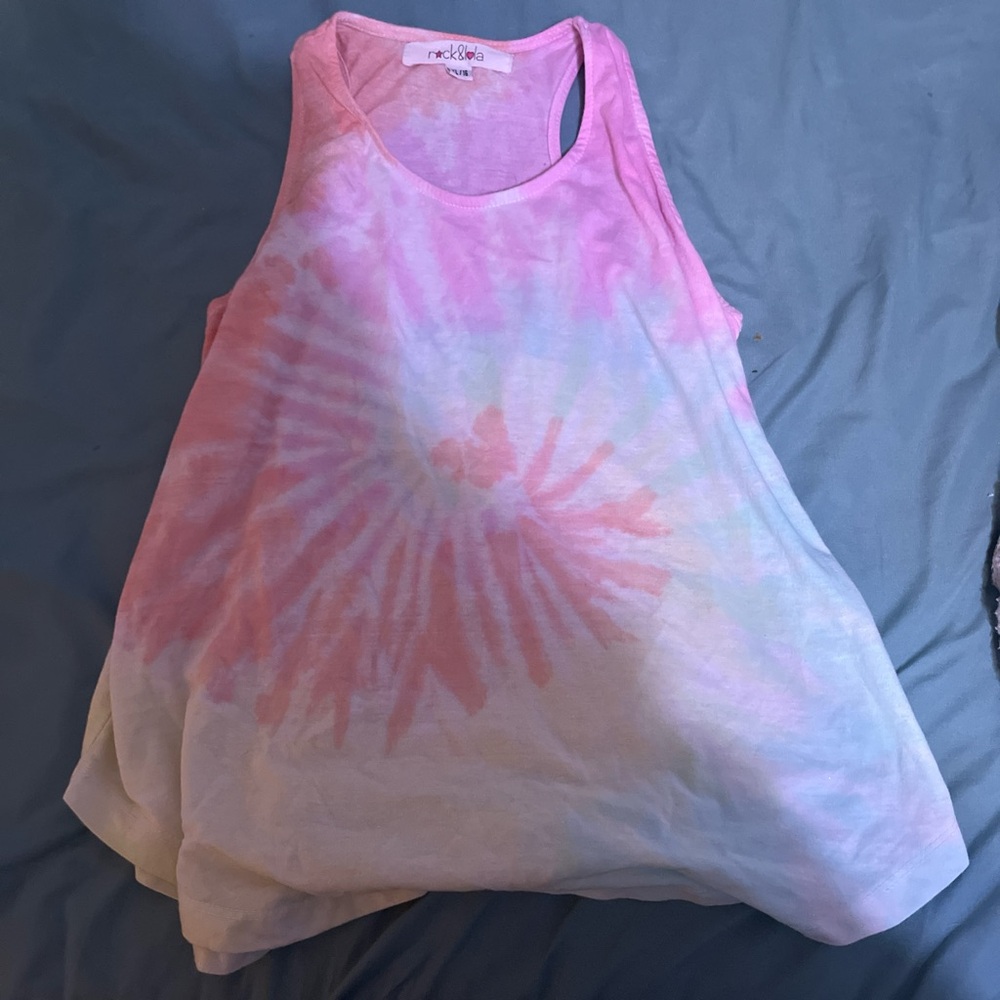 Pastel Multicolor Tie-Dye Tank Top